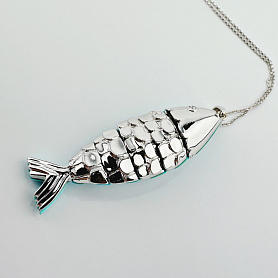 купить Золотая подвеска с бирюзой и бриллиантами в Москве