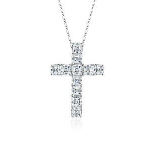 купить Золотой крест с бриллиантами GIA 9,29 карат в Москве