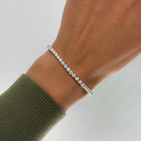 купить Золотой браслет-дорожка с природными бриллиантами 4,62 к-т в Москве