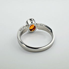 купить Кольцо с спессартином и бриллиантами в Москве