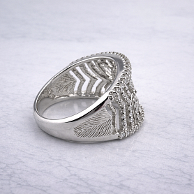 купить Золотое кольцо с природными бриллиантами 0,50 карат в Москве