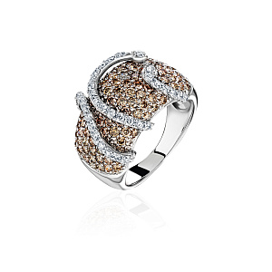 купить Золотое кольцо с природными бриллиантами 2,25 карат в Москве