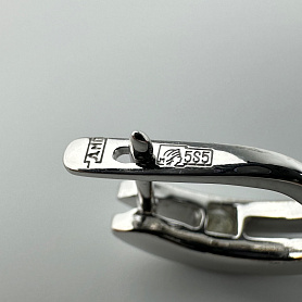 купить Золотые серьги с природными бриллиантами 0,48 карат в Москве