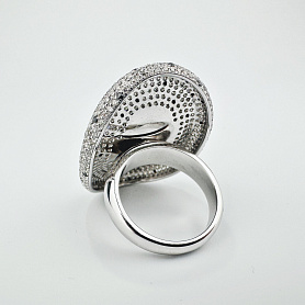 купить Золотое кольцо с природными бриллиантами 4 карата в Москве