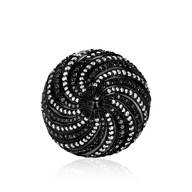 купить Золотое кольцо с чёрными и белыми бриллиантами в Москве