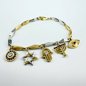 купить Золотой браслет Myagkov с бриллиантами  в Москве