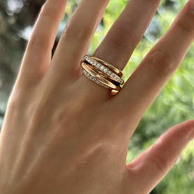 купить Кольцо бренда De Grisogono с природными бриллиантами в Москве