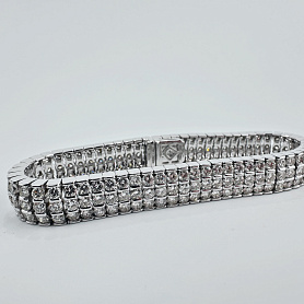 купить Золотой браслет с природными бриллиантами 14,85 карат в Москве