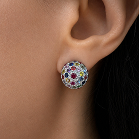купить Серьги бренда RalfDiamonds Colored Stones Diamonds в Москве