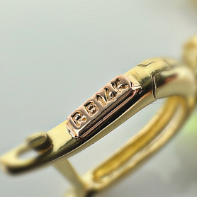 купить Золотые серьги с топазом бренда Roberto Bravo в Москве