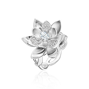 купить Золотое кольцо с природными бриллиантами 0,69 карат в Москве