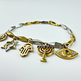 купить Золотой браслет Myagkov с бриллиантами  в Москве