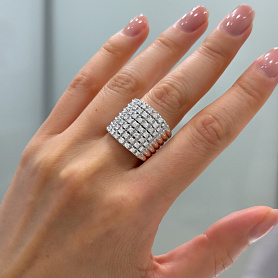 купить Золотое кольцо с бриллиантами 1,54 карат в Москве