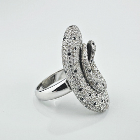 купить Золотое кольцо с природными бриллиантами 4 карата в Москве