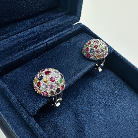 купить Серьги бренда RalfDiamonds Colored Stones Diamonds в Москве