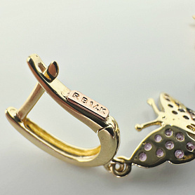 купить Золотые серьги бренда Roberto Bravo в Москве