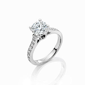 купить Золотое кольцо с бриллиантом 1,16 карат в Москве