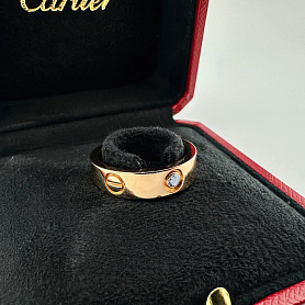 купить Кольцо бренда Cartier Love 3 Diamonds 57eu в Москве