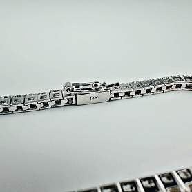 купить Золотой браслет-дорожка с природными бриллиантами 4,39 карат в Москве