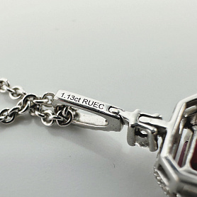 купить Золотая подвеска бренда Graff с рубином 1,13 карат в Москве