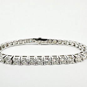 купить Золотой браслет с природными бриллиантами GIA 11 карат в Москве