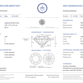 купить Золотое кольцо с природными бриллиантами 2,08 карат в Москве