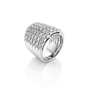 купить Золотое кольцо с бриллиантами 1,54 карат в Москве