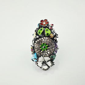 купить Золотое кольцо бренда Roberto Bravo "Sea" в Москве