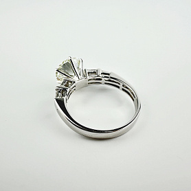 купить Золотое кольцо с природными бриллиантами 2,51 карат  в Москве