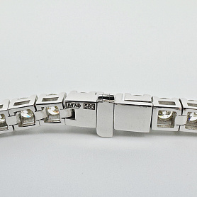 купить Золотой браслет с природными бриллиантами GIA 11 карат в Москве