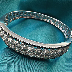 купить Золотой браслет с природными бриллиантами 4,35 карат в Москве