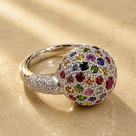 купить Кольцо бренда RalfDiamonds Colored Stones Diamonds в Москве
