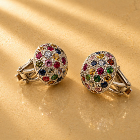 купить Серьги бренда RalfDiamonds Colored Stones Diamonds в Москве