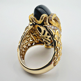 купить Золотое кольцо бренда Carrera Y Carrera SNAKE ABANICO в Москве