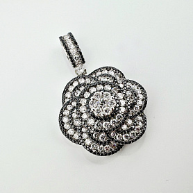 купить Золотая подвеска с природными бриллиантами 2,15 карат в Москве