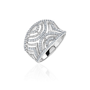 купить Золотое кольцо с природными бриллиантами 0,50 карат в Москве