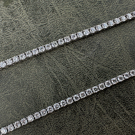 купить Золотое колье-дорожка с природными бриллиантами 10 карат  в Москве