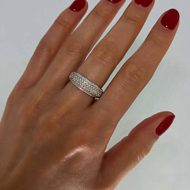 купить Золотое кольцо с природными бриллиантами 1,07 карат в Москве