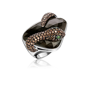 купить Золотое кольцо "Змея" с сапфиром 45.40 карат в Москве