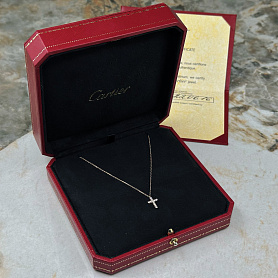 купить Подвеска бренда Cartier Symbol Mini Cross Rose Gold в Москве