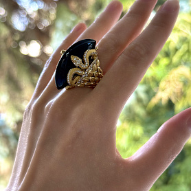 купить Золотое кольцо бренда Carrera Y Carrera SNAKE ABANICO в Москве