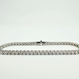 купить Золотой браслет-дорожка с природными бриллиантами 4,62 к-т в Москве