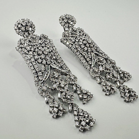 купить Золотые серьги с природными бриллиантами 8,92 карат в Москве