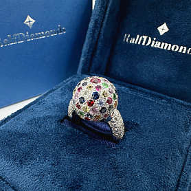 купить Кольцо бренда RalfDiamonds Colored Stones Diamonds в Москве