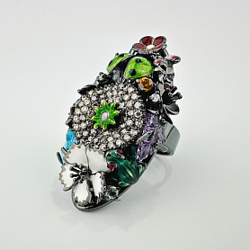 купить Золотое кольцо бренда Roberto Bravo "Sea" в Москве