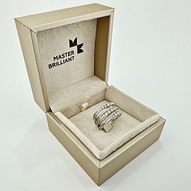 купить Золотое кольцо с природными бриллиантами 1,39 к-т в Москве