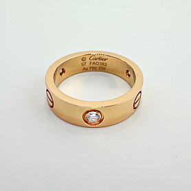 купить Кольцо бренда Cartier Love 3 Diamonds 57eu в Москве