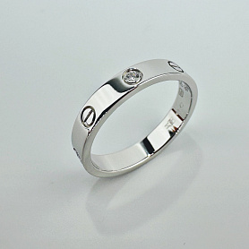купить Кольцо бренда Cartier Love 1 Diamond Size 58 в Москве