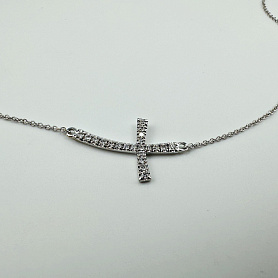 купить Золотой кулон с природными бриллиантами 0,24 карат в Москве