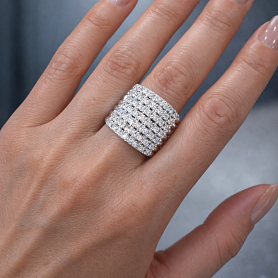 купить Золотое кольцо с бриллиантами 1,54 карат в Москве